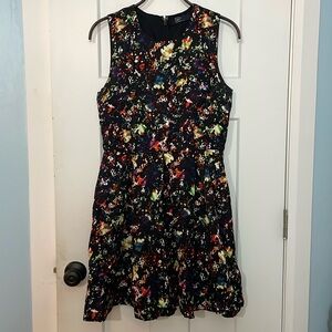 Gap Fit and Flare multi-colored sleeveless dress (6)